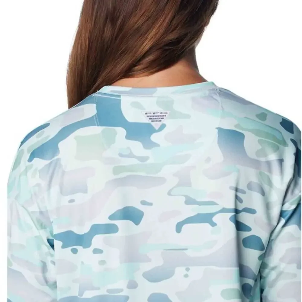 Columbia Women's Super PFG Tidal Light Shirt XS Blue Icy Morn Watershed NWT_4